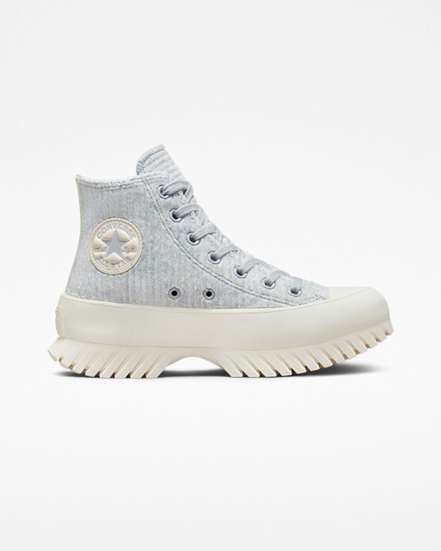 Tenisky Vysoke Converse Chuck Taylor All Star Lugged 2.0 Velour Damske Modre | SK BRMDG8